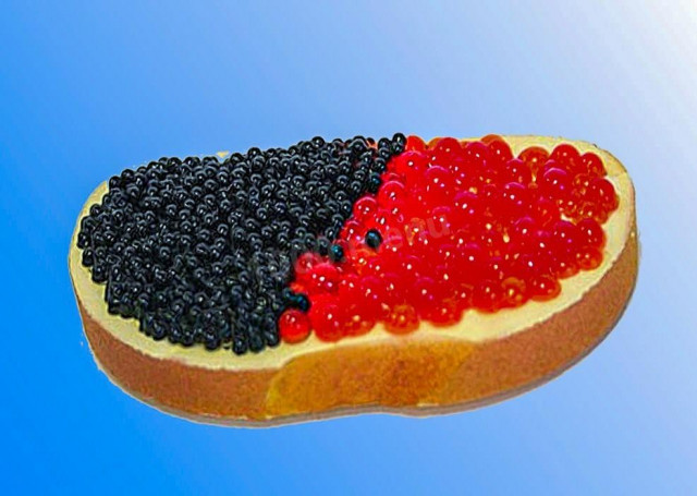 Royal Caviar sandwich