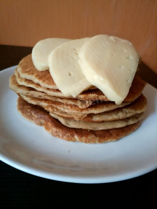 Pancakes for breakfast on kefir