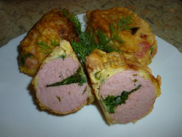 Sausages in batter