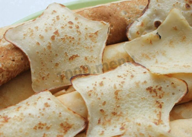 Star pancakes on kefir