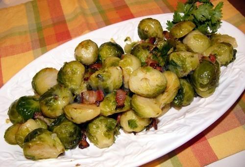 Chestnuts with Brussels sprouts