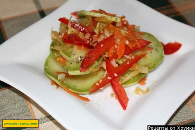 Zucchini salad in Korean