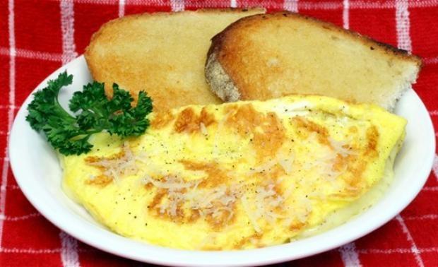 Omelet in butter