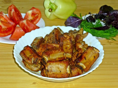 Pork ribs under fried with mayonnaise