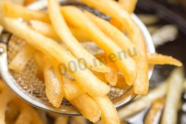 French fries, fried in vegetable oil