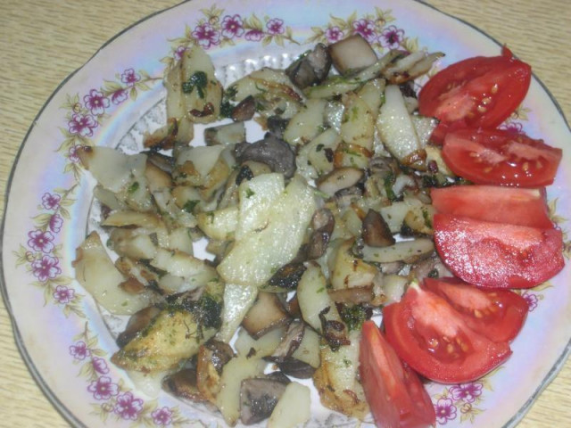 Porcini mushrooms with potatoes