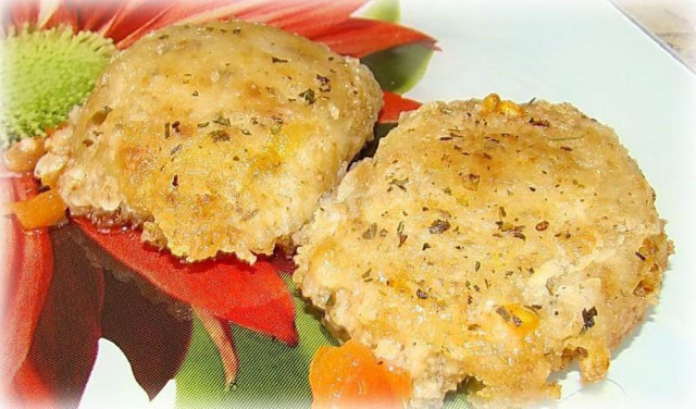 Cutlets stewed with lard and milk vegetables