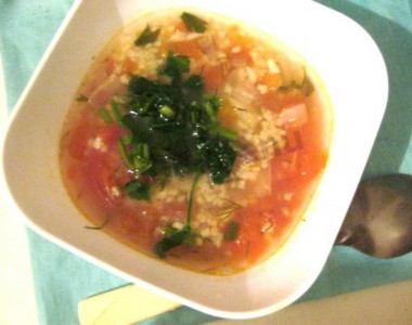 Polish diet tomato soup