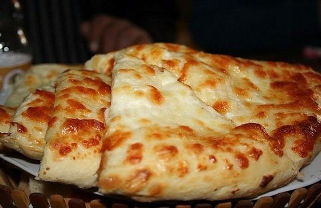 Khachapuri with cheese and dill