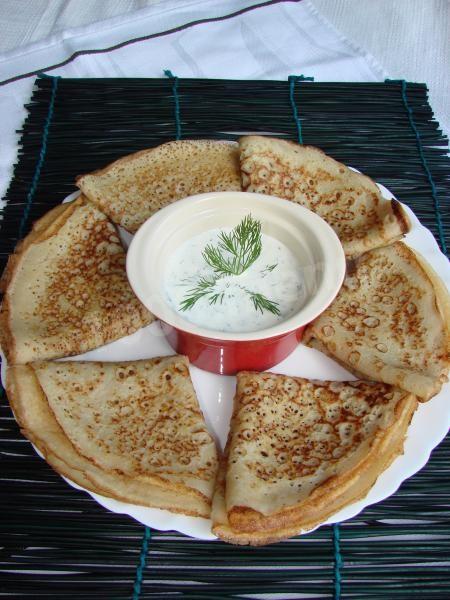 Potato pancakes on kefir with onions