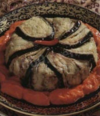 Moussaka with eggplant