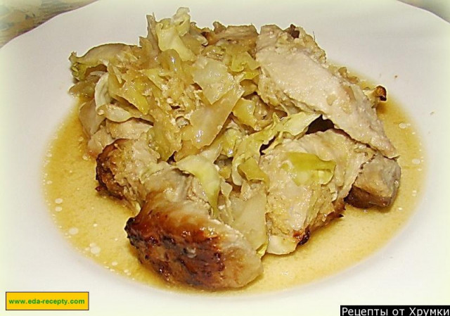 Roast pork with ginger