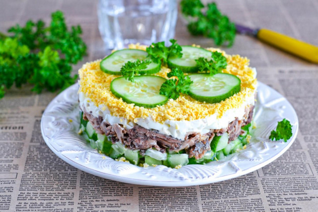 Tuna cucumber egg salad