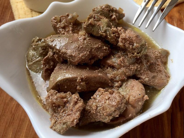 Turkey Liver stewed