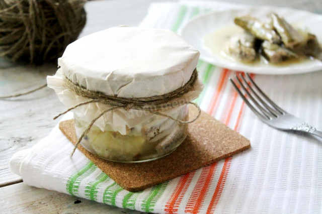 Canned homemade river fish