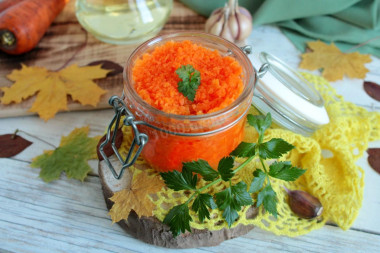 Carrot caviar for winter