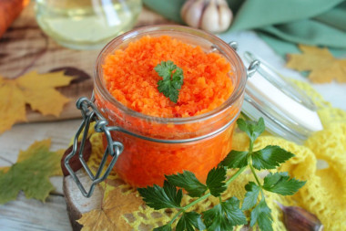 Carrot caviar for winter
