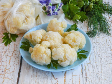 How to freeze cauliflower for winter