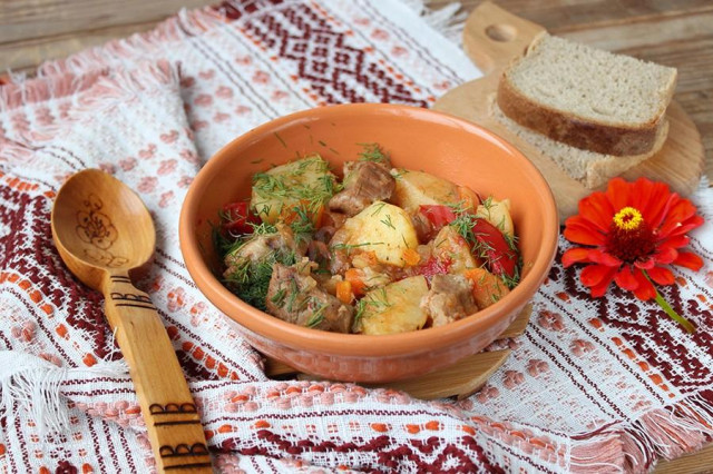 Roast beef in a slow cooker