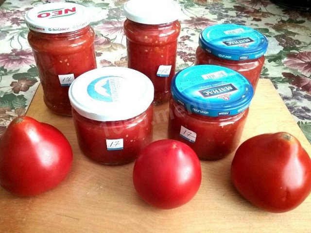 Tomato preparation for winter