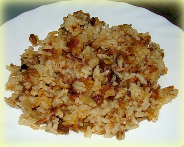 Rice with raisins