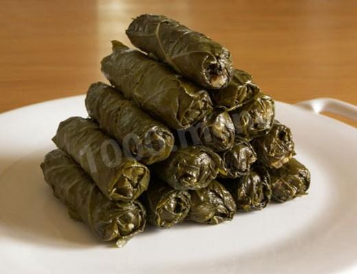 Dolma grape cabbage rolls without meat