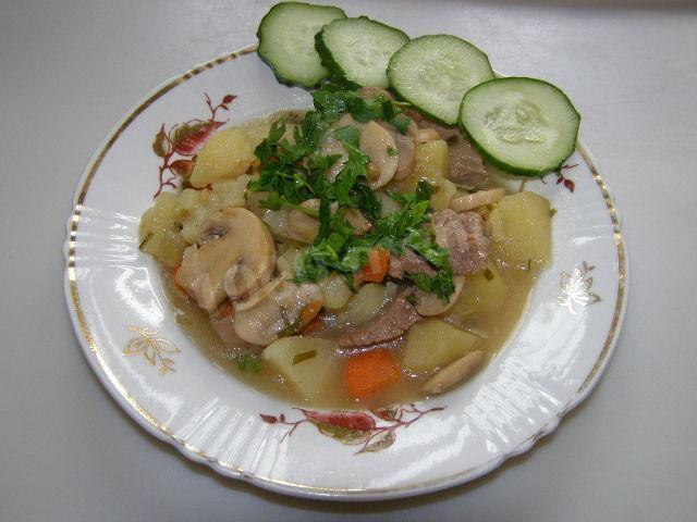 Veal with vegetables