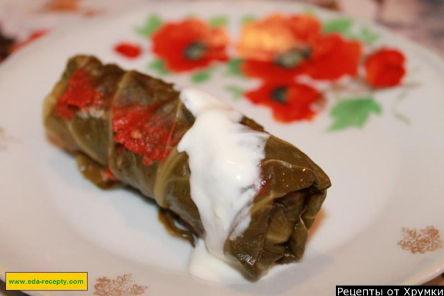 Cabbage rolls from young cabbage with meat in the oven are classic