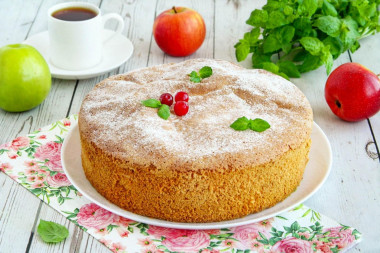 A simple apple pie in the oven charlotte