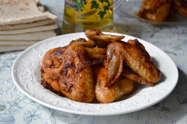 Wings in soy sauce in the oven