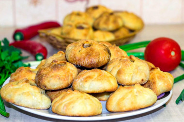 Vak belyash in the oven in Tatar