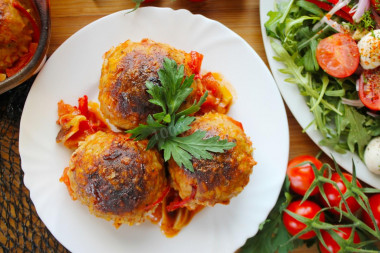 Turkey meatballs in the oven