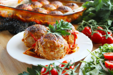 Turkey meatballs in the oven