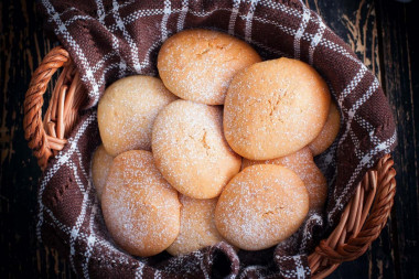 Soft cookies on kefir in the oven