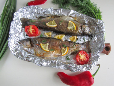 Trout in the oven, fully baked