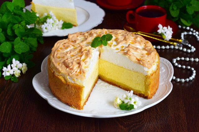 Angel's Tears cake with cottage cheese