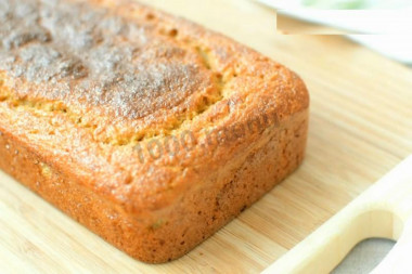 Diet bread in oven