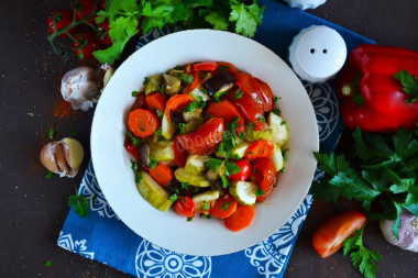 Vegetable stew in the oven