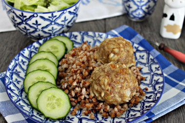 Meatballs without gravy in the oven