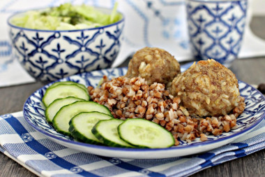 Meatballs without gravy in the oven