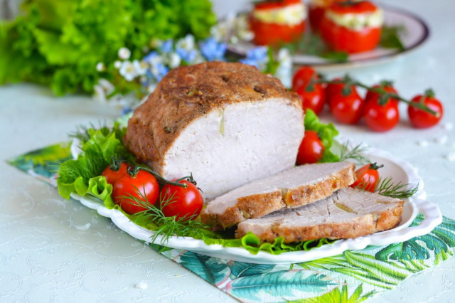 Pork in a bag for baking in the oven