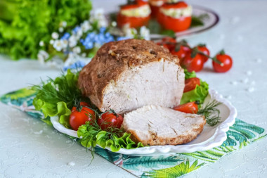 Pork in a bag for baking in the oven