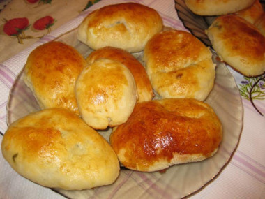 Quick pies on kefir in the oven