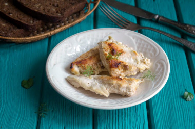 Chicken breast in kefir in the oven