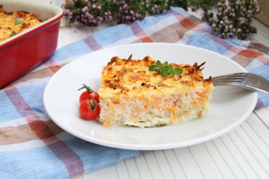 Minced fish in the oven