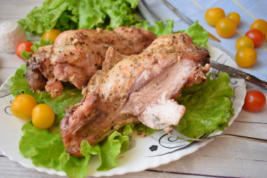 Turkey wings in the oven