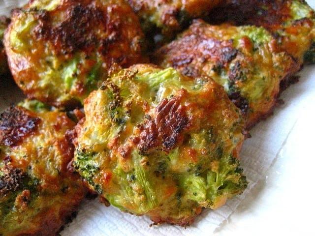 Broccoli meatballs with cheese