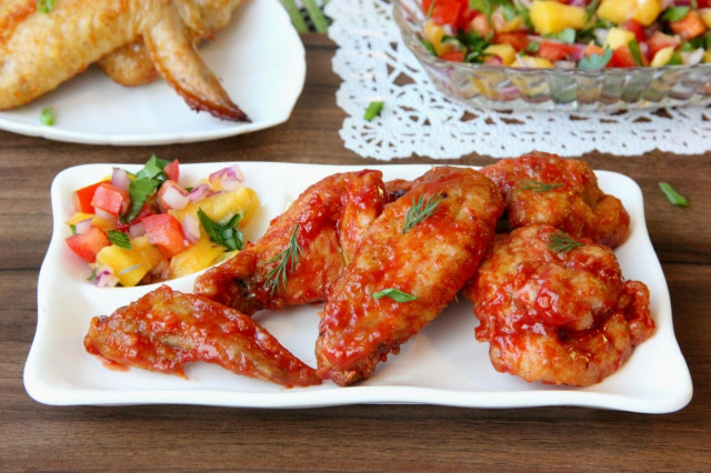 Baked chicken wings in the oven