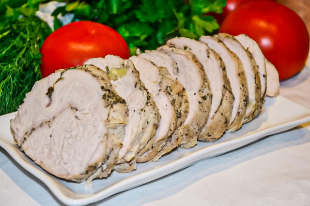 Turkey pork in the oven in foil