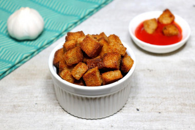 Crackers with spices in the oven